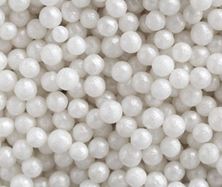 Picture of WHITE SUGAR PEARLS 4MM X 1G MIN 50G